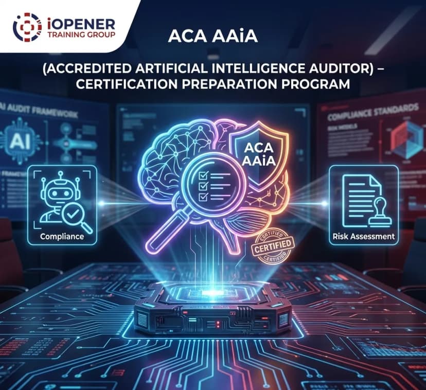 برنامج شهادة ACA AAiA – مدقق الذكاء الاصطناعي المعتمد (التحضير لامتحان ISACA)